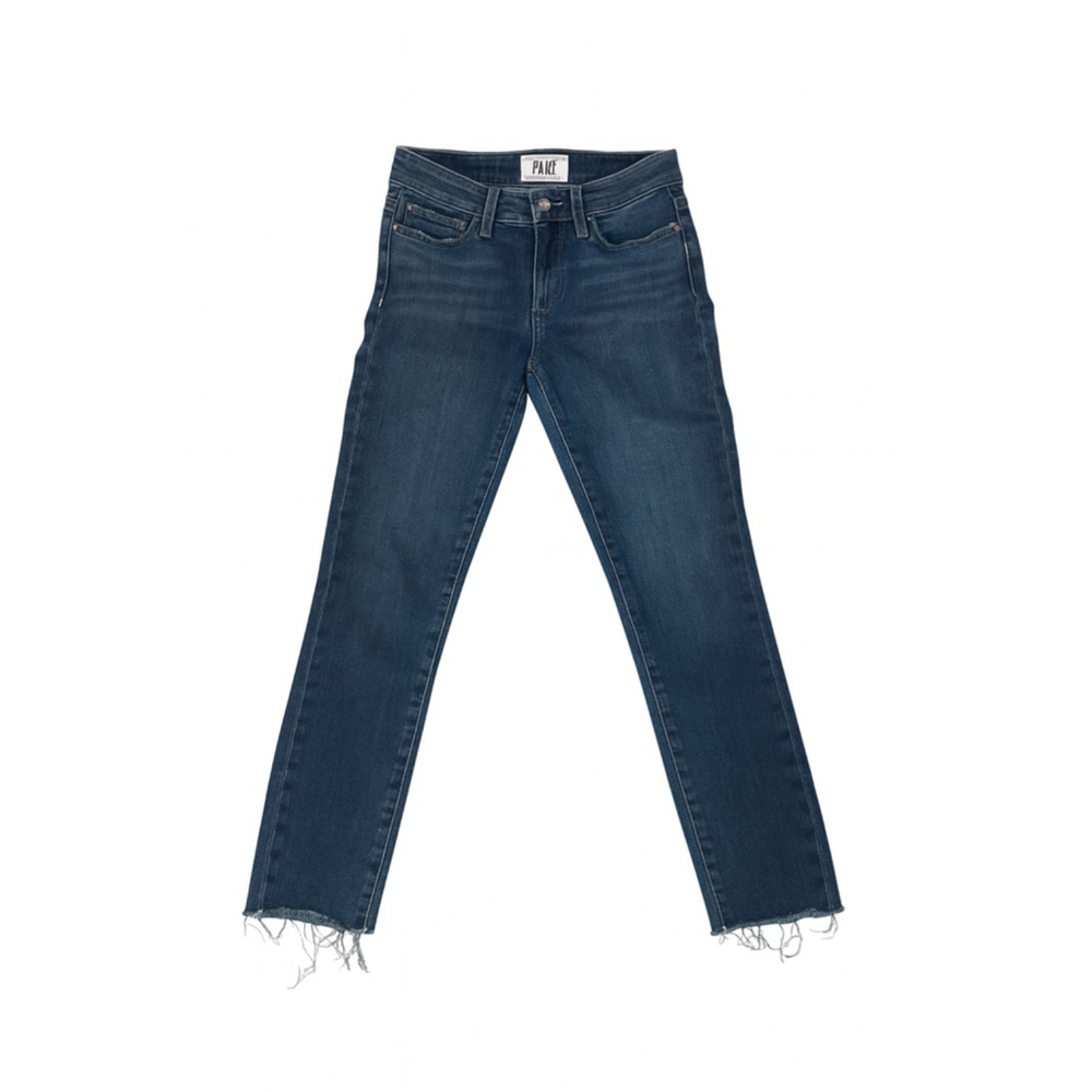Women's Paige Skyline Ankle Peg Jeans Size 24 Blue Denim
#018